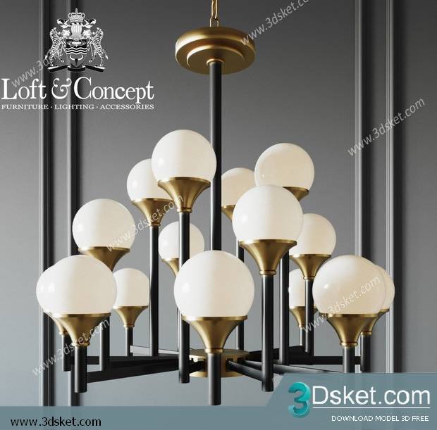 Free Download Ceiling Light 3D Model 0533