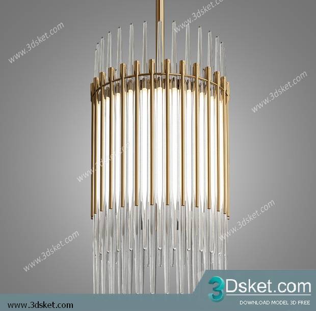 Free Download Ceiling Light 3D Model 0536
