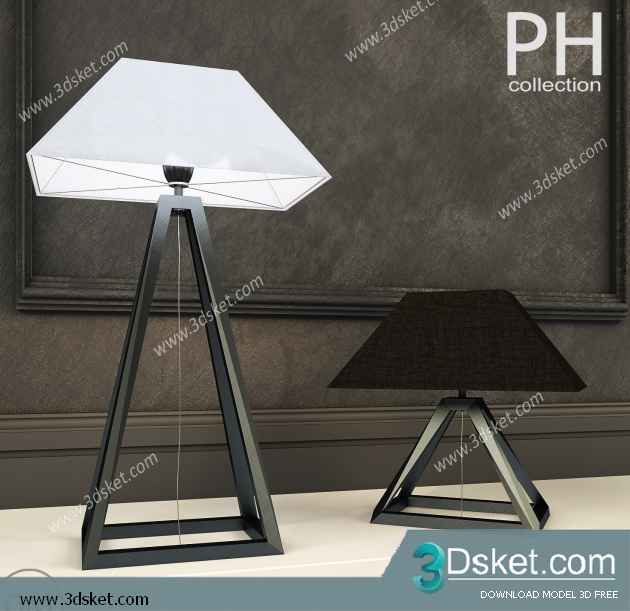 Free Download Table Lamp 3D Model 0147