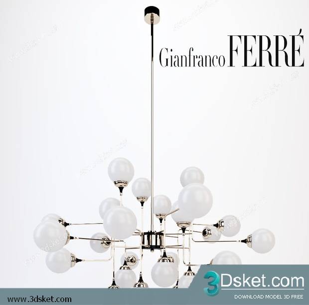 Free Download Ceiling Light 3D Model 0540