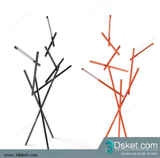 Free Download Floor Lamp 3D Model 077