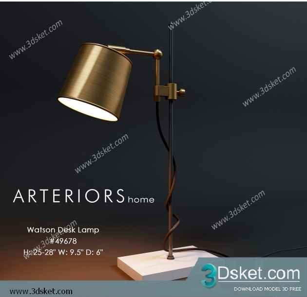 Free Download Table Lamp 3D Model 0148