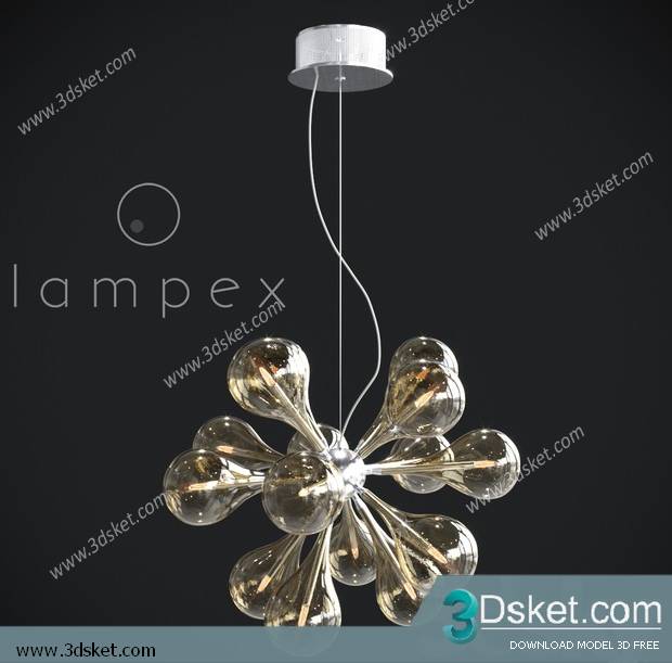 Free Download Ceiling Light 3D Model 0543