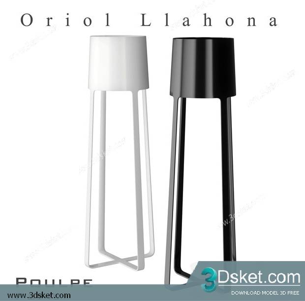 Free Download Floor Lamp 3D Model 078