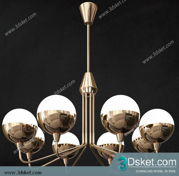 Free Download Ceiling Light 3D Model 0548