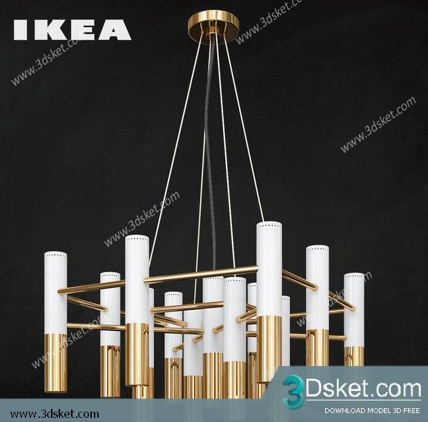 Free Download Ceiling Light 3D Model 0550