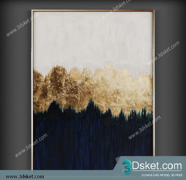 Free Download Frame 3D Model Tranh 095