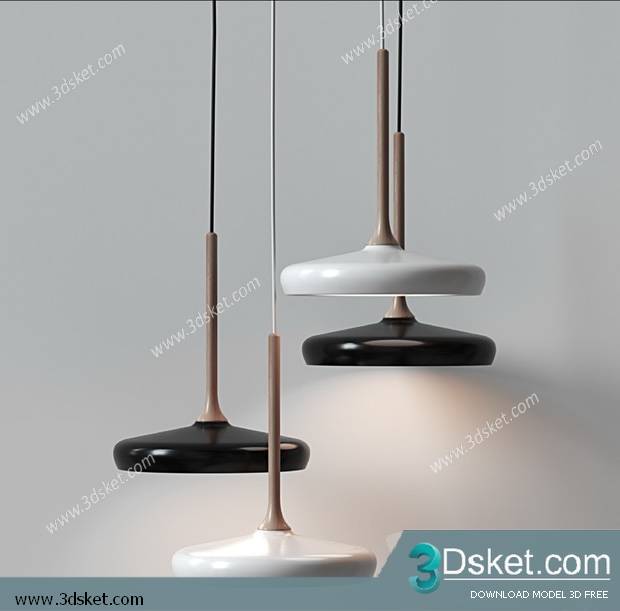 Free Download Ceiling Light 3D Model 0551