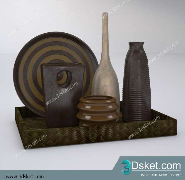 Free Download Decorative set 3D Model 0115
