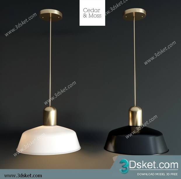 Free Download Ceiling Light 3D Model 0552
