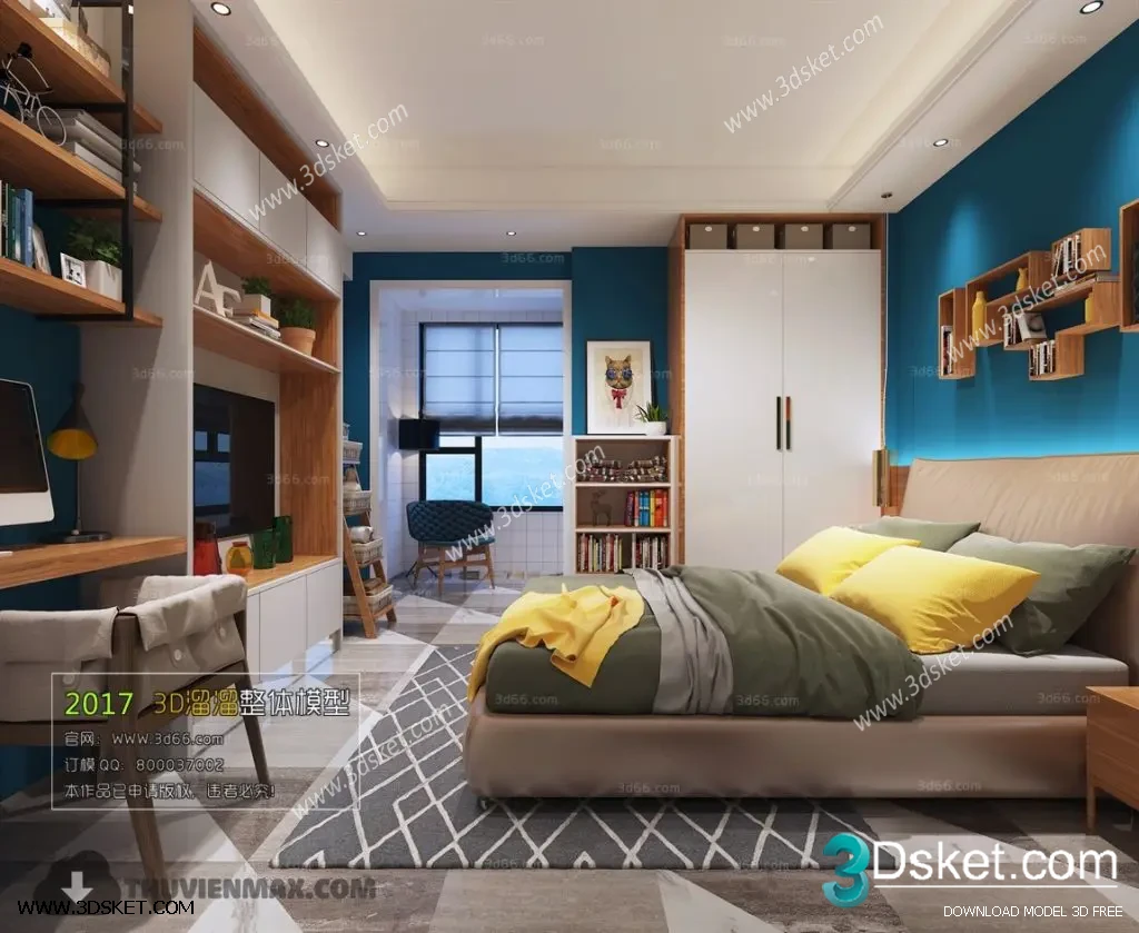 3D Interior Scene Model Children Room 0162 Scene 3dsmax