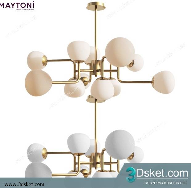 Free Download Ceiling Light 3D Model 0554