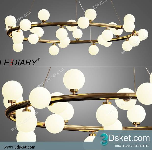 Free Download Ceiling Light 3D Model 0555