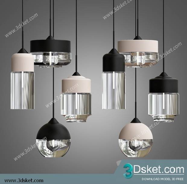 Free Download Ceiling Light 3D Model 0557