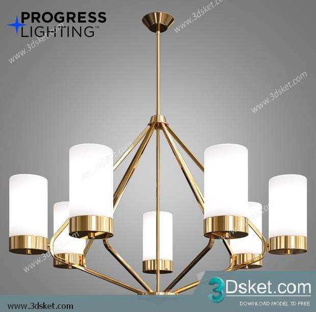 Free Download Ceiling Light 3D Model 0559