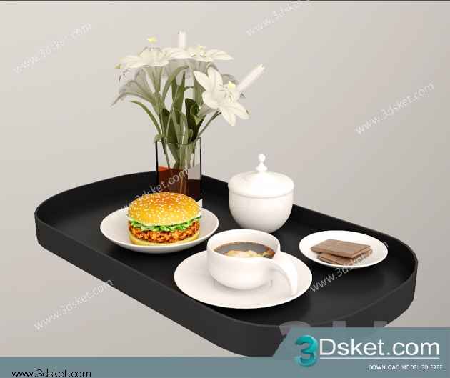 Free Download Kitchen Accessories 3D Model 038