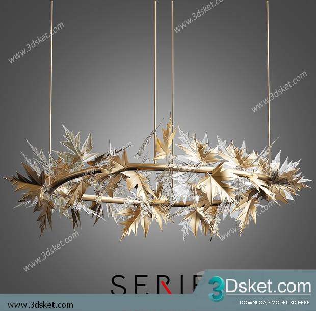 Free Download Ceiling Light 3D Model 0560