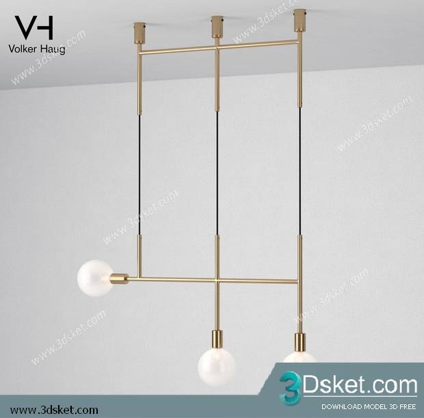 Free Download Ceiling Light 3D Model 0562