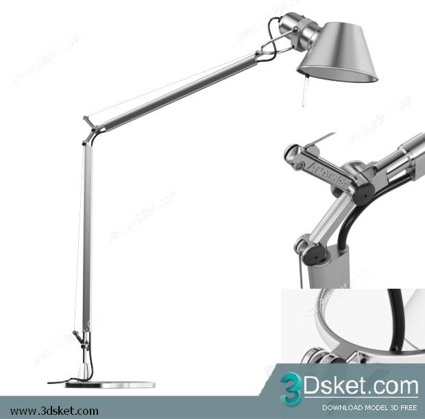 Free Download Table Lamp 3D Model 005