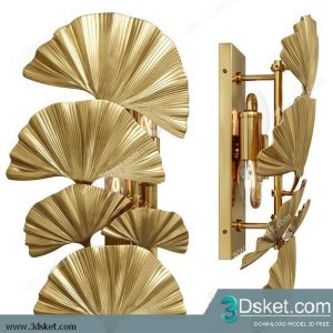 Free Download Wall Light 3D Model Đèn Tường 083