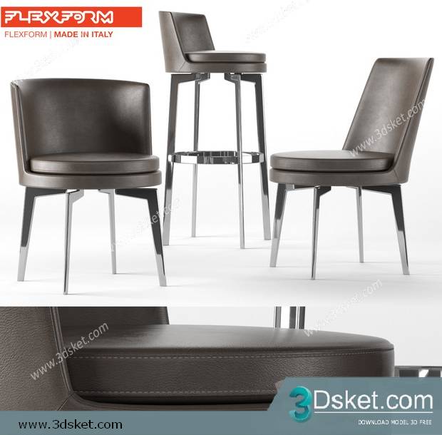 3D Model Chair Free Download 0410