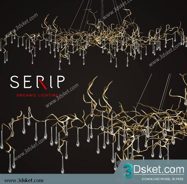 Free Download Ceiling Light 3D Model 0569