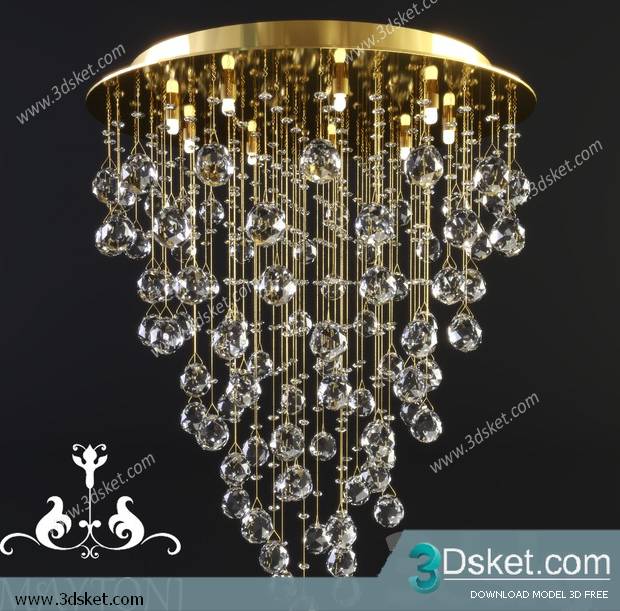 Free Download Ceiling Light 3D Model 0573