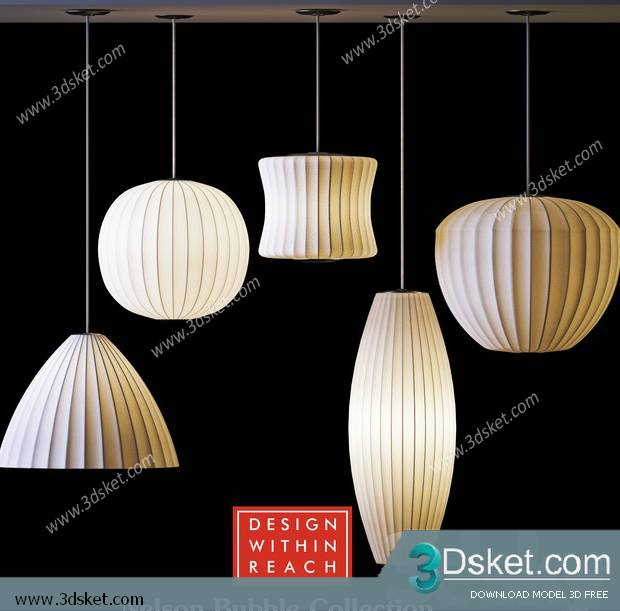 Free Download Ceiling Light 3D Model 0576