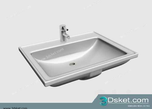 Free Download Wash Basin 3D Model 042