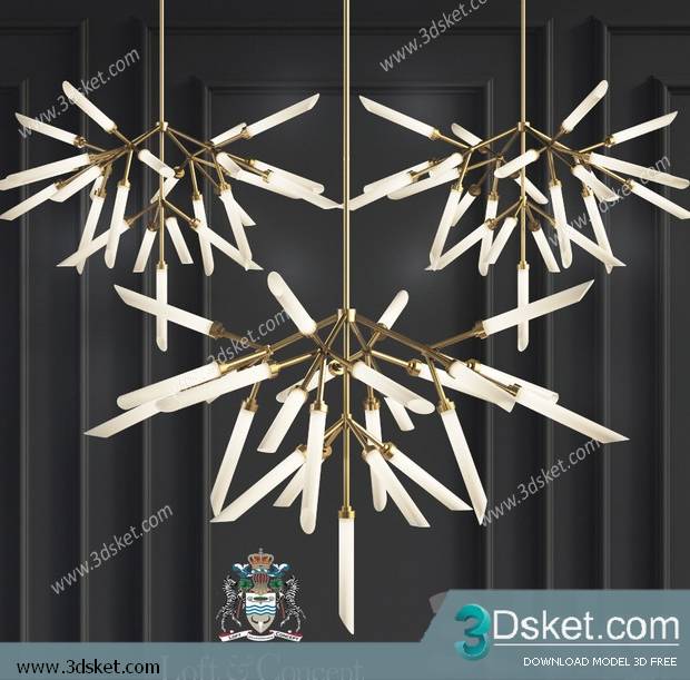 Free Download Ceiling Light 3D Model 0577