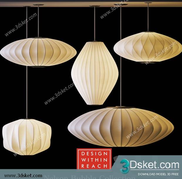 Free Download Ceiling Light 3D Model 0579