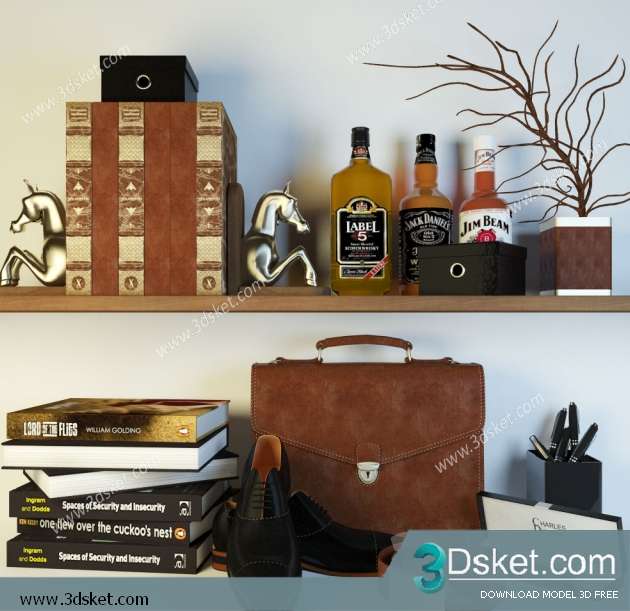 Free Download Decorative set 3D Model 0117