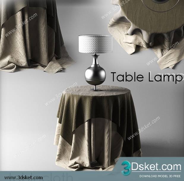 Free Download Table Lamp 3D Model 028