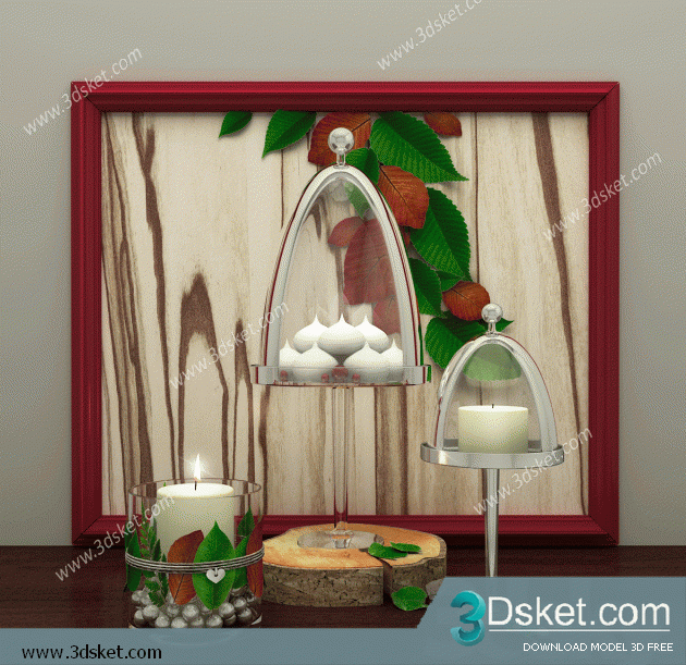Free Download Decorative set 3D Model 0118