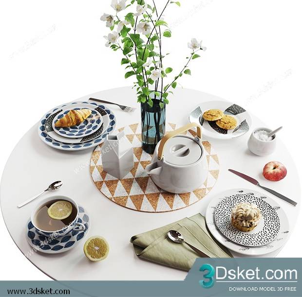 Free Download 3D Models Tableware Kitchen 0261