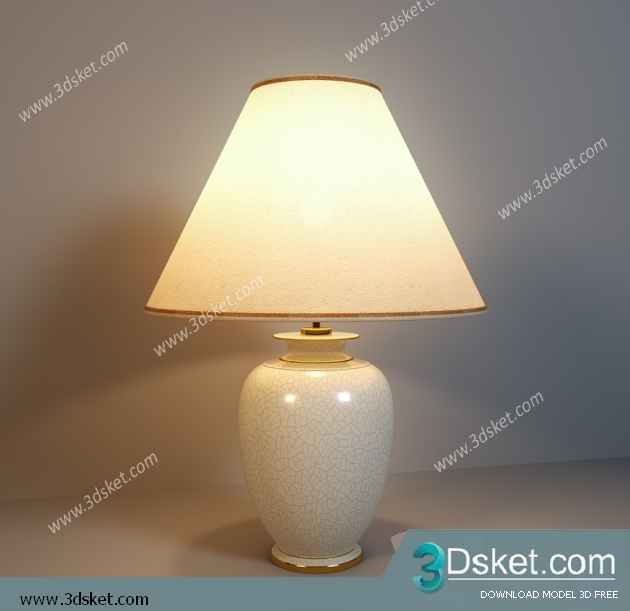 Free Download Table Lamp 3D Model 082