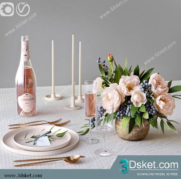 Free Download 3D Models Tableware Kitchen 0263