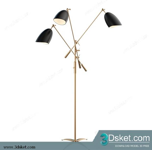Free Download Floor Lamp 3D Model 082