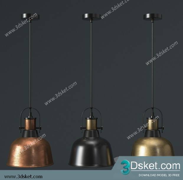 Free Download Ceiling Light 3D Model 0584