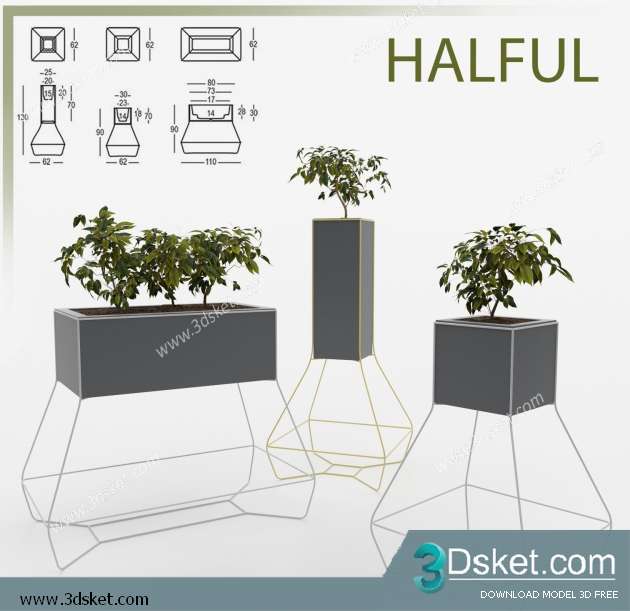 3D Model Plant Free Download 015