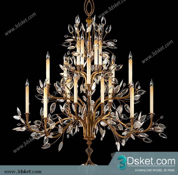 Free Download Ceiling Light 3D Model 0585