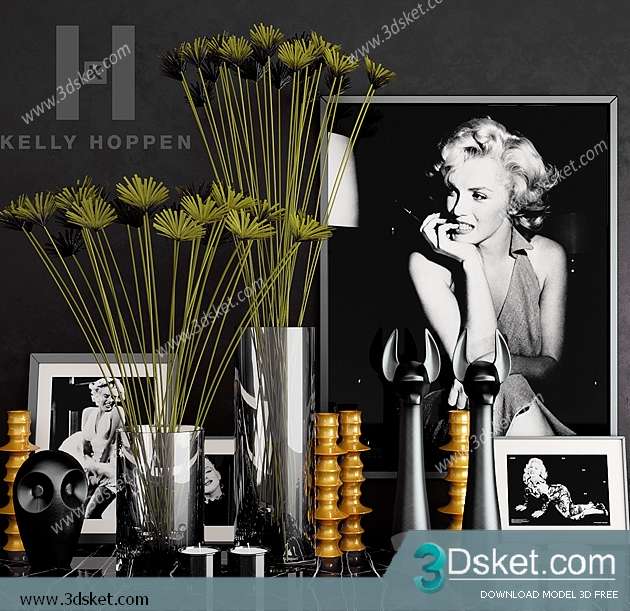 Free Download Decorative set 3D Model 0121