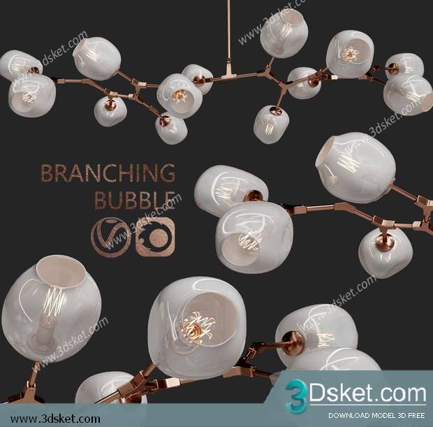 Free Download Ceiling Light 3D Model 0556