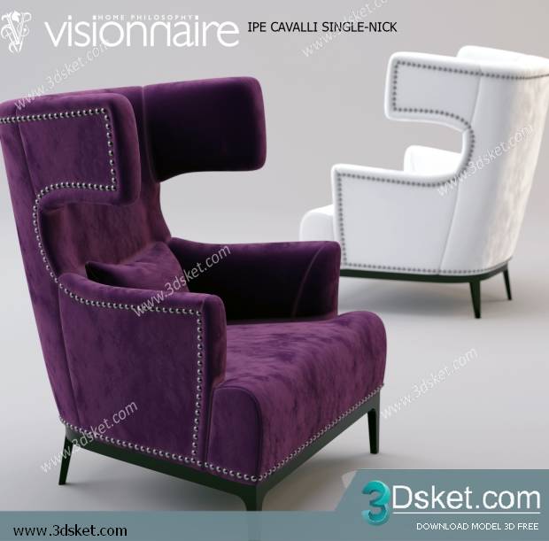 3D Model Arm Chair Free Download 109