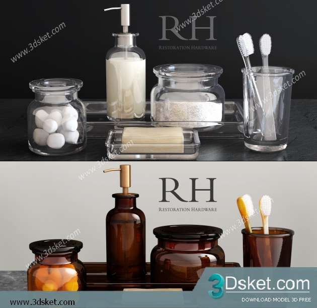 Free Download Decorative set 3D Model 0122