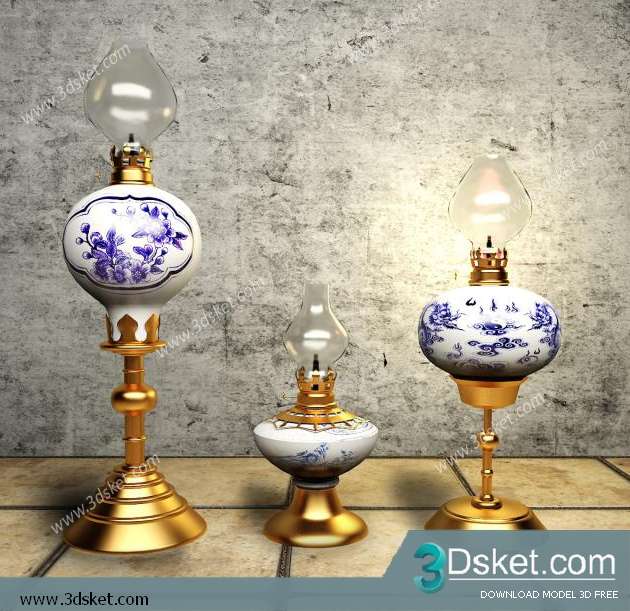 Free Download Decorative set 3D Model 0123