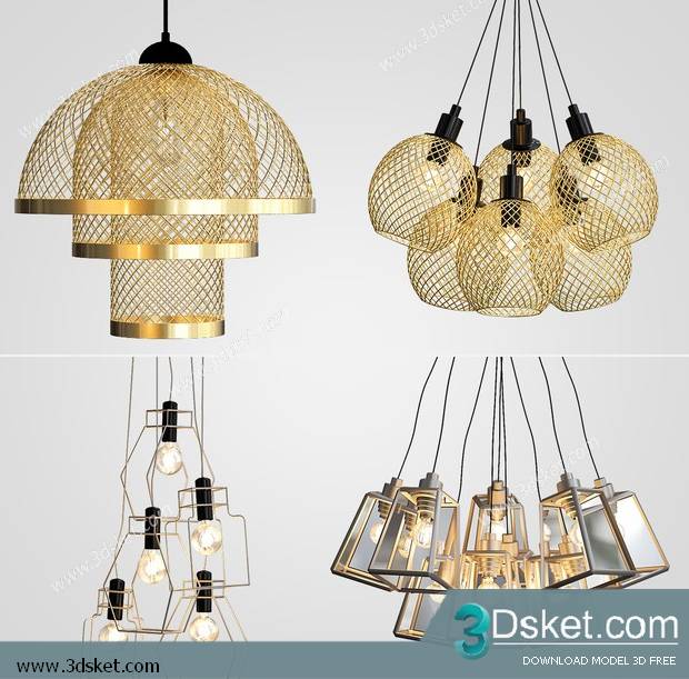 Free Download Ceiling Light 3D Model 0593