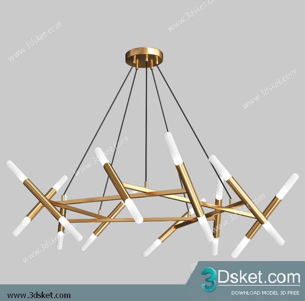 Free Download Ceiling Light 3D Model 0597