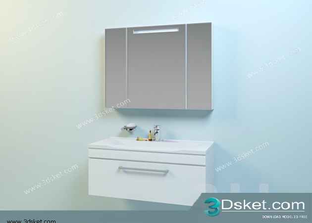 Free Download Wash Basin 3D Model 077