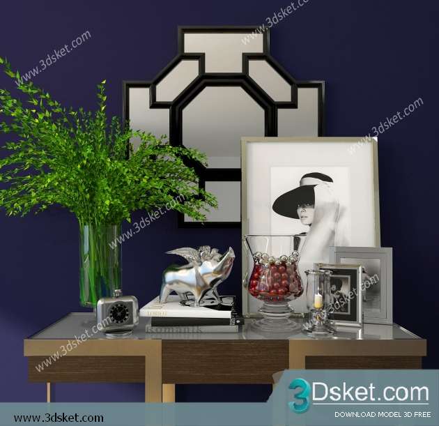 Free Download Decorative set 3D Model 0126